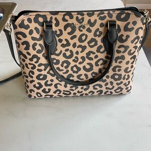 NWT Kate Spade Tan and Black Leopard Print Tote